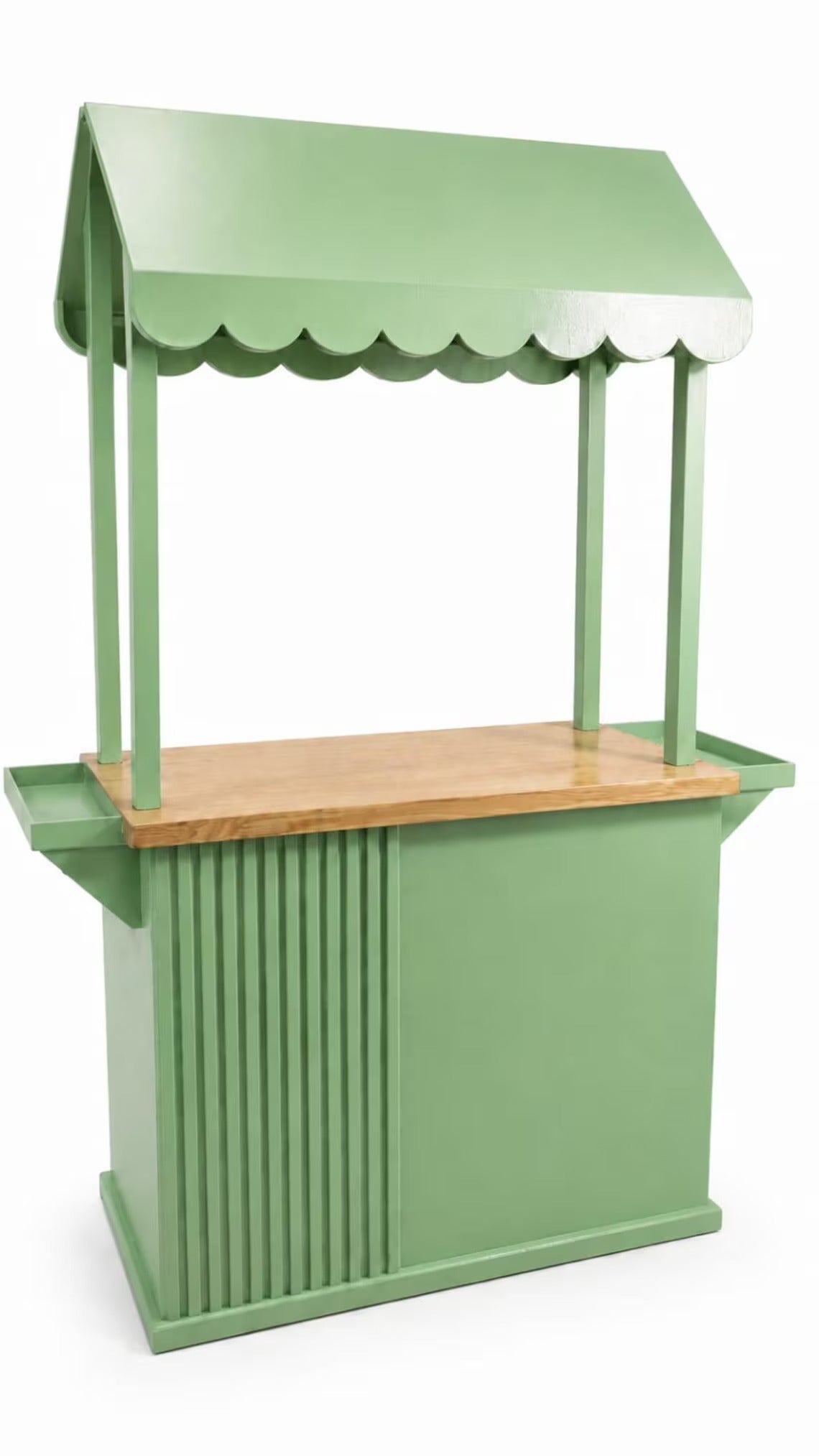 Custom Wooden Event Cart – Portable Coffee Bar, Wedding Candy Cart & Pop-Up Business Kiosk