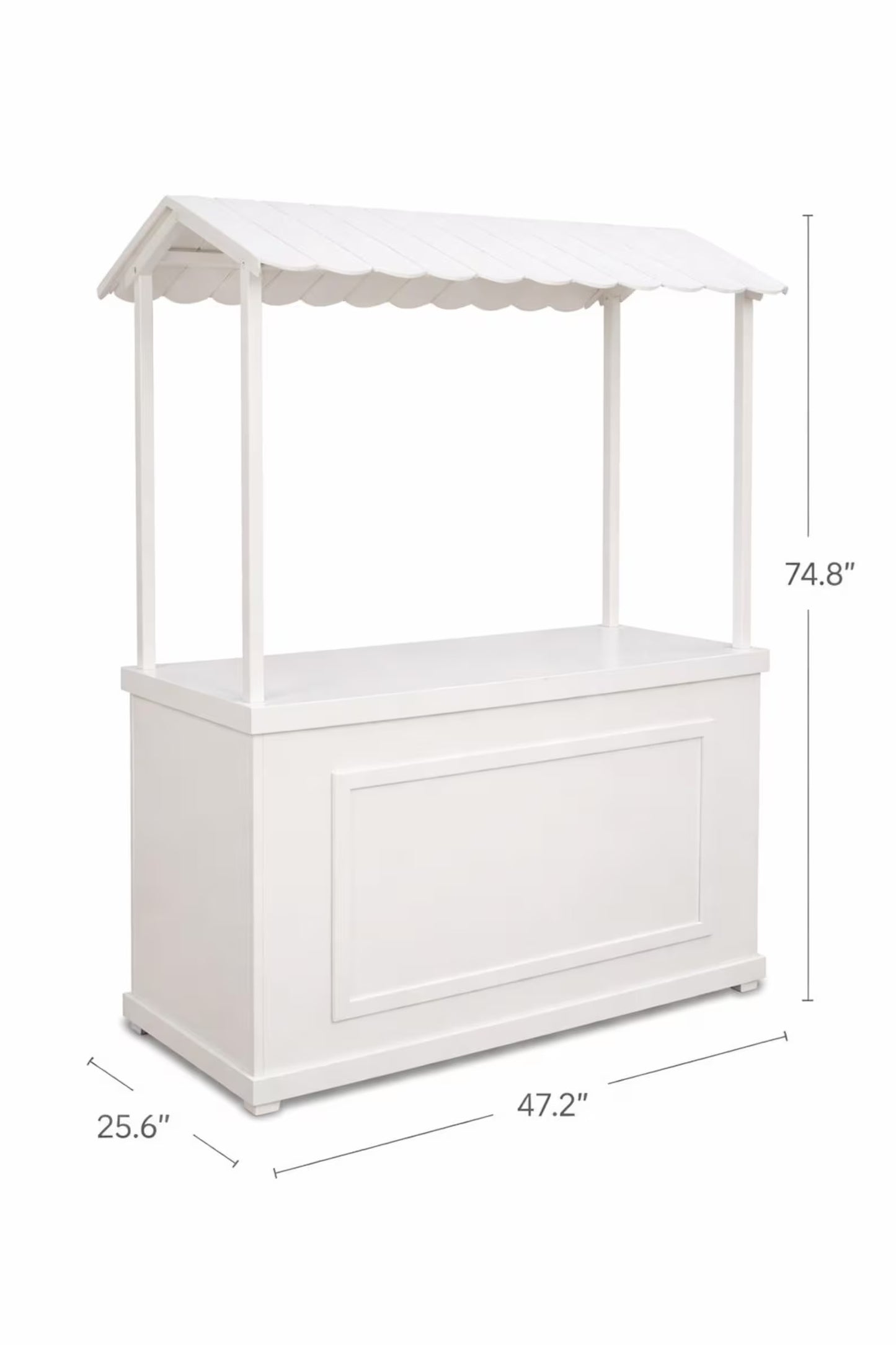 White Wedding Event Cart – 74.8” Tall Modular Welcome Station, Candy & Cocktail Bar Ma. de la luz Aguilar Rodriguez