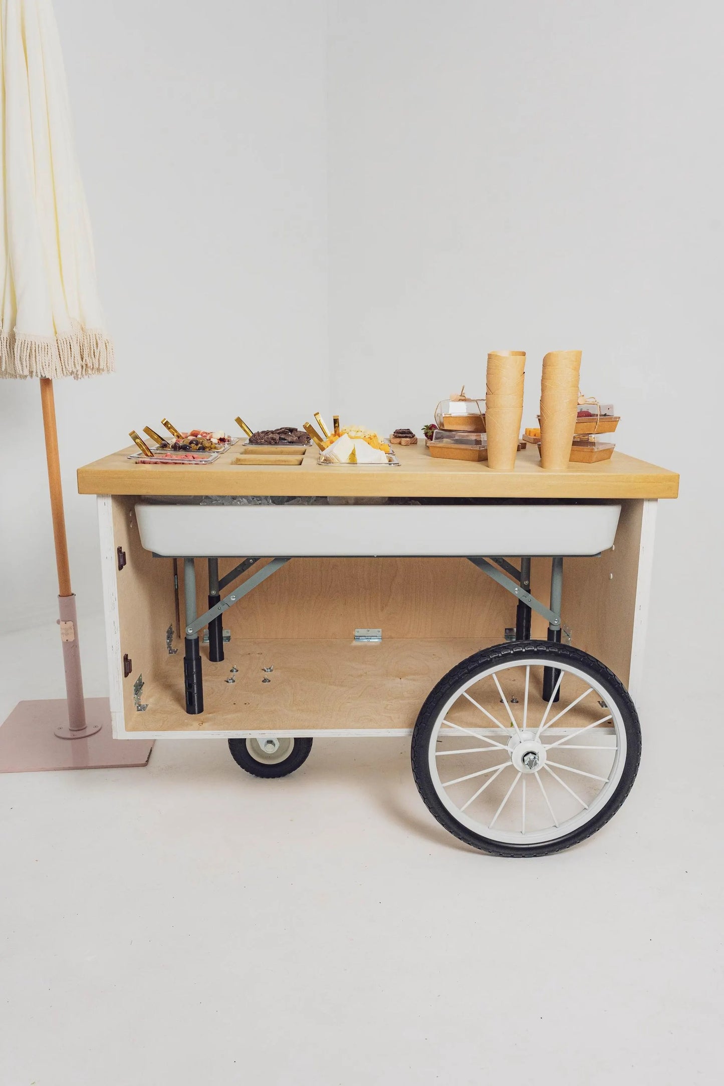 Collapsible Mobile Bar Cart | Wedding, Event, Snack Cart Samantha Schultz