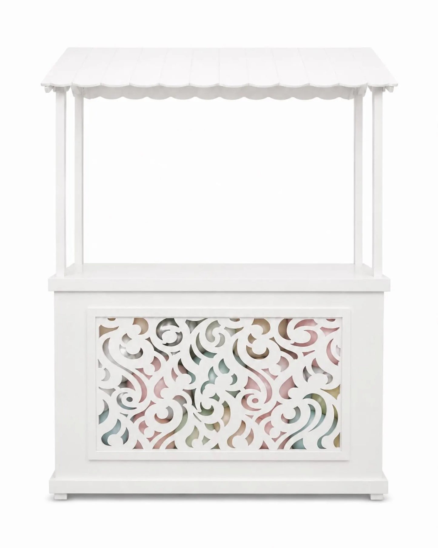 Handcrafted Wedding Candy Bar Stand, Foldable Event Kiosk with Decorative Display Window, Flower Bar Ma. de la luz Aguilar Rodriguez