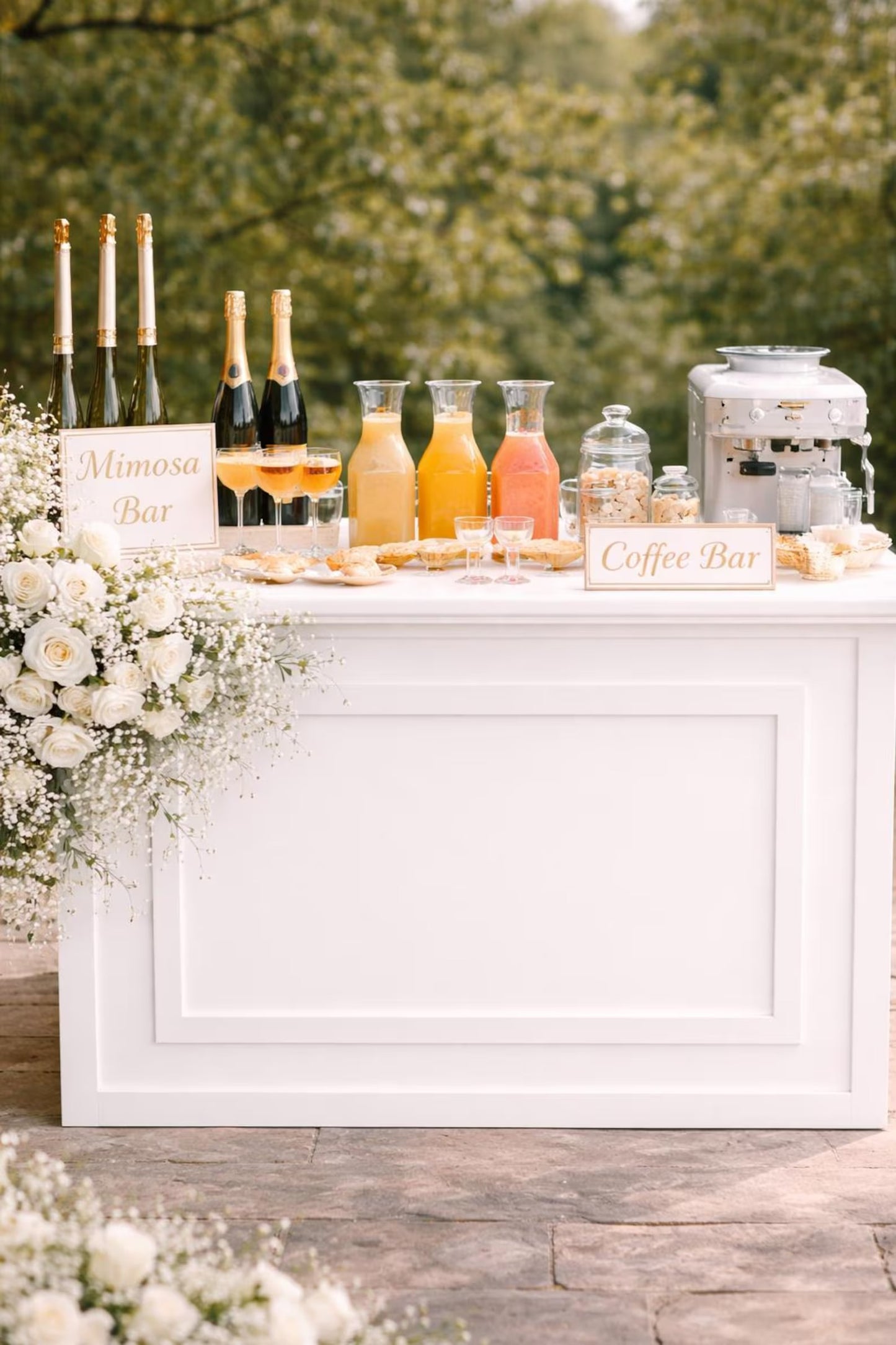 Wedding Dessert Bar Table 43”x35” Event Display Stand, Candy Cart Alternative, Baby Shower Decor, Mimosa Bar, Small Business Pop Up Booth
